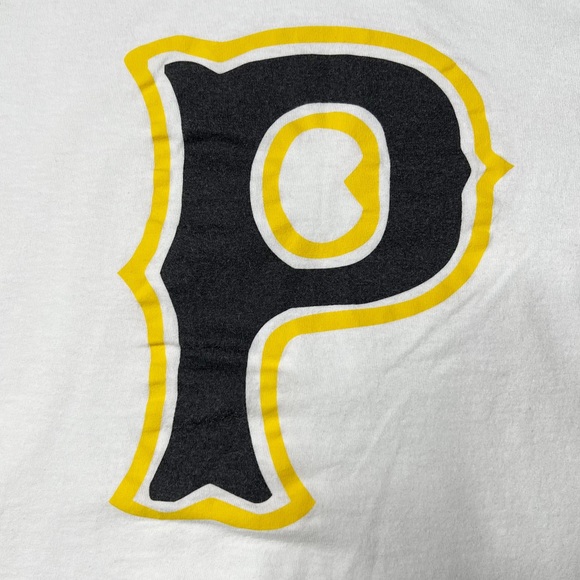 Delta Pittsburgh Pirates Short Sleeve Crewneck Logo T-Shirt in White Men’s Sz XL - Picture 3 of 6